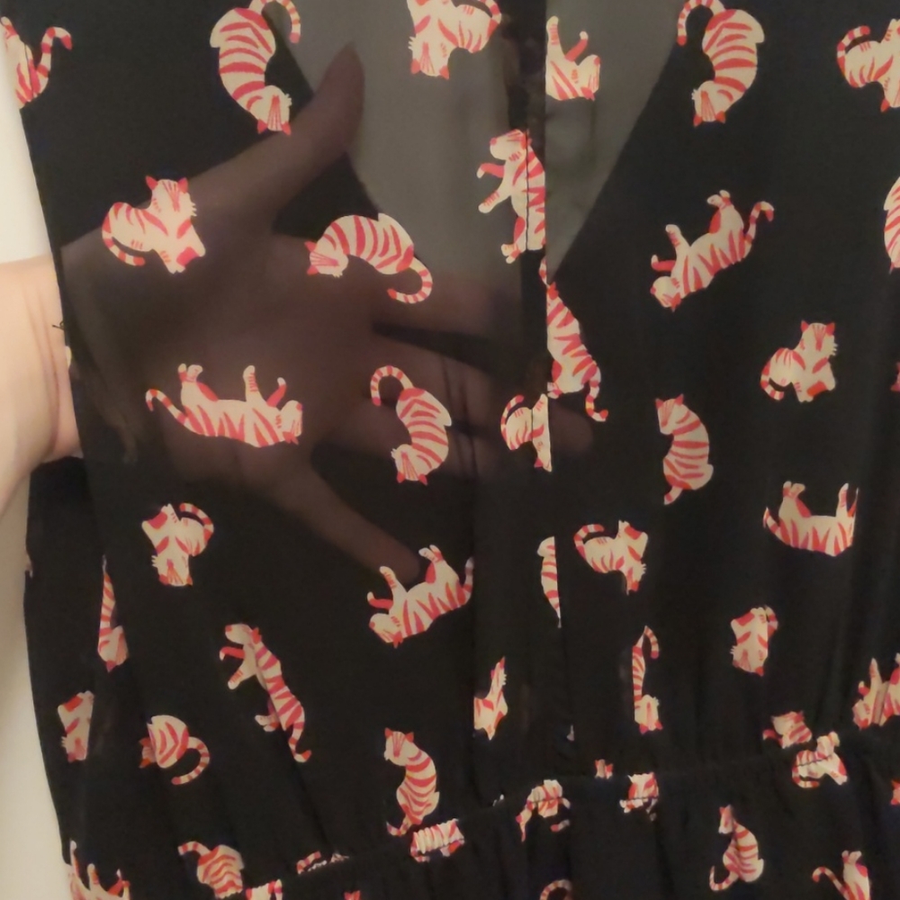 Tiger pattern mini dress - Picture 7 of 7